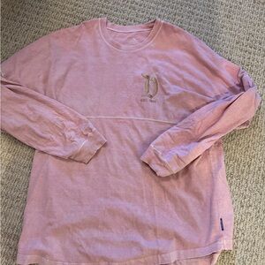 Women’s XL Disney Pink Gold Long Sleeve Shirt Spirit Jersey